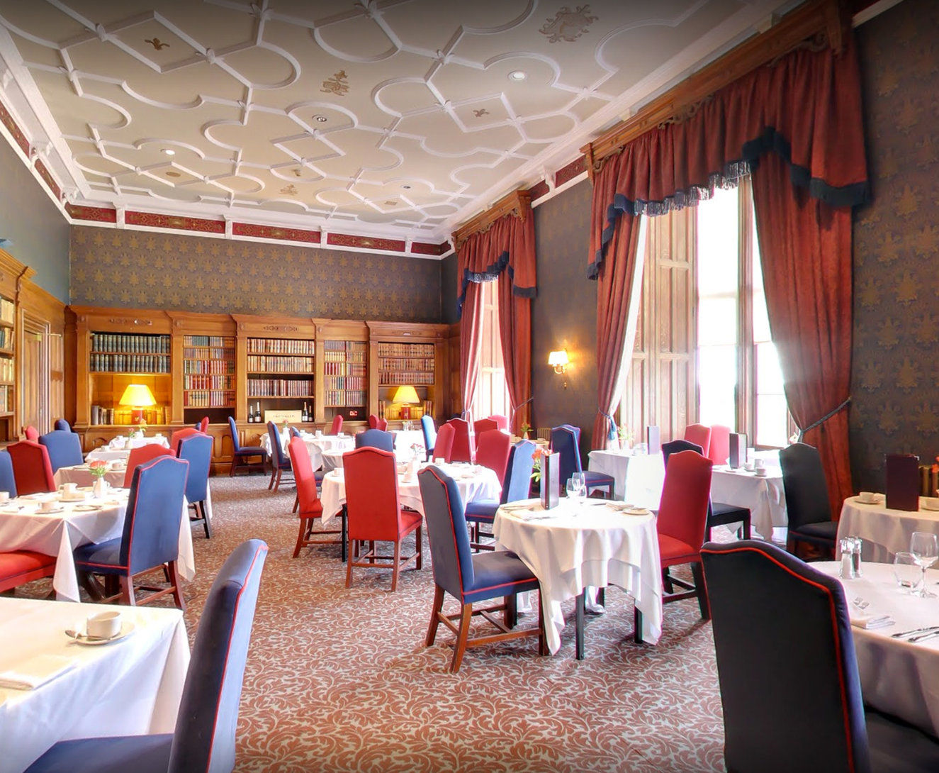 Matfen Hall Hotel, Golf & Spa Ресторан фото